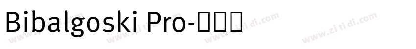 Bibalgoski Pro字体转换